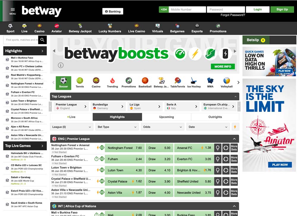 Betway Website